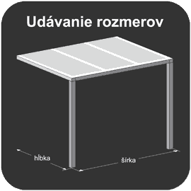 Diagram of how the Top Garden 1 conservatory is measured