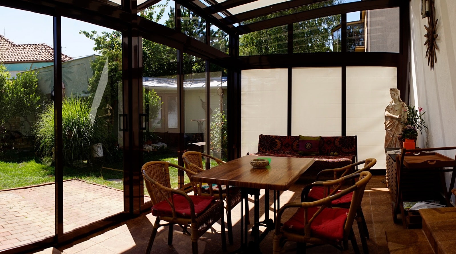 Glazed winter garden