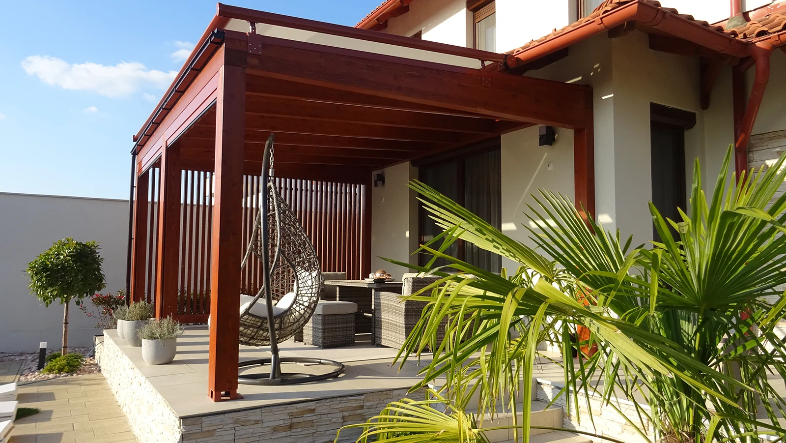 Milano wooden pergola