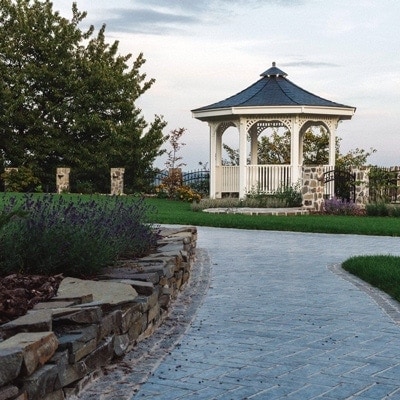 Semi-open wooden gazebo