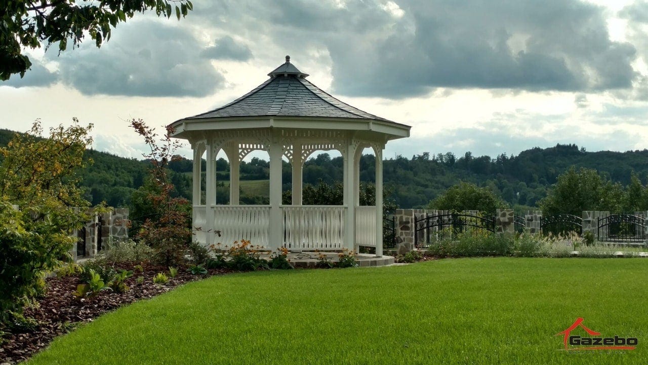 Victoria gazebo in a natural setting