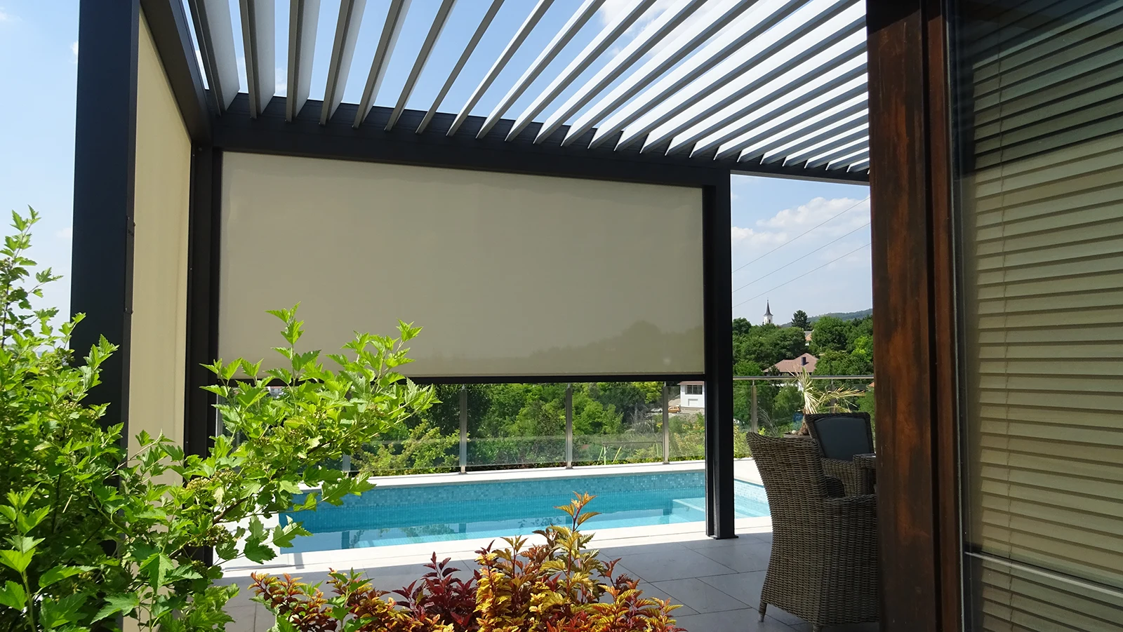 Bioclimatic pergola in Bratislava