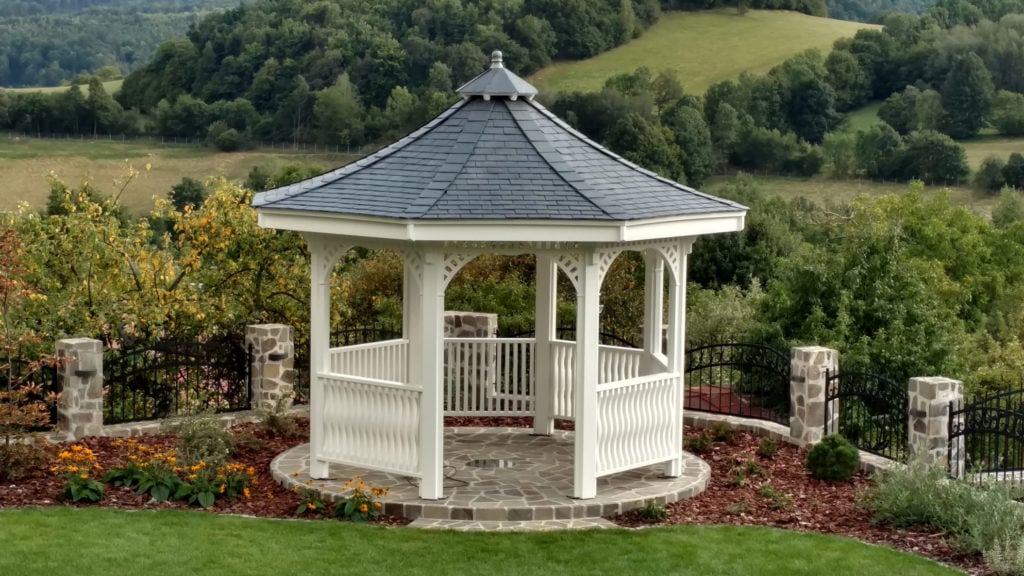 Choosing a spot for a garden gazebo