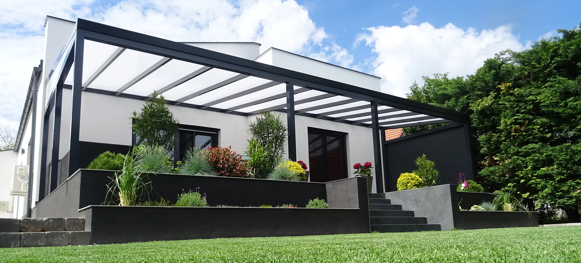 Economic Class aluminium pergola in Bratislava