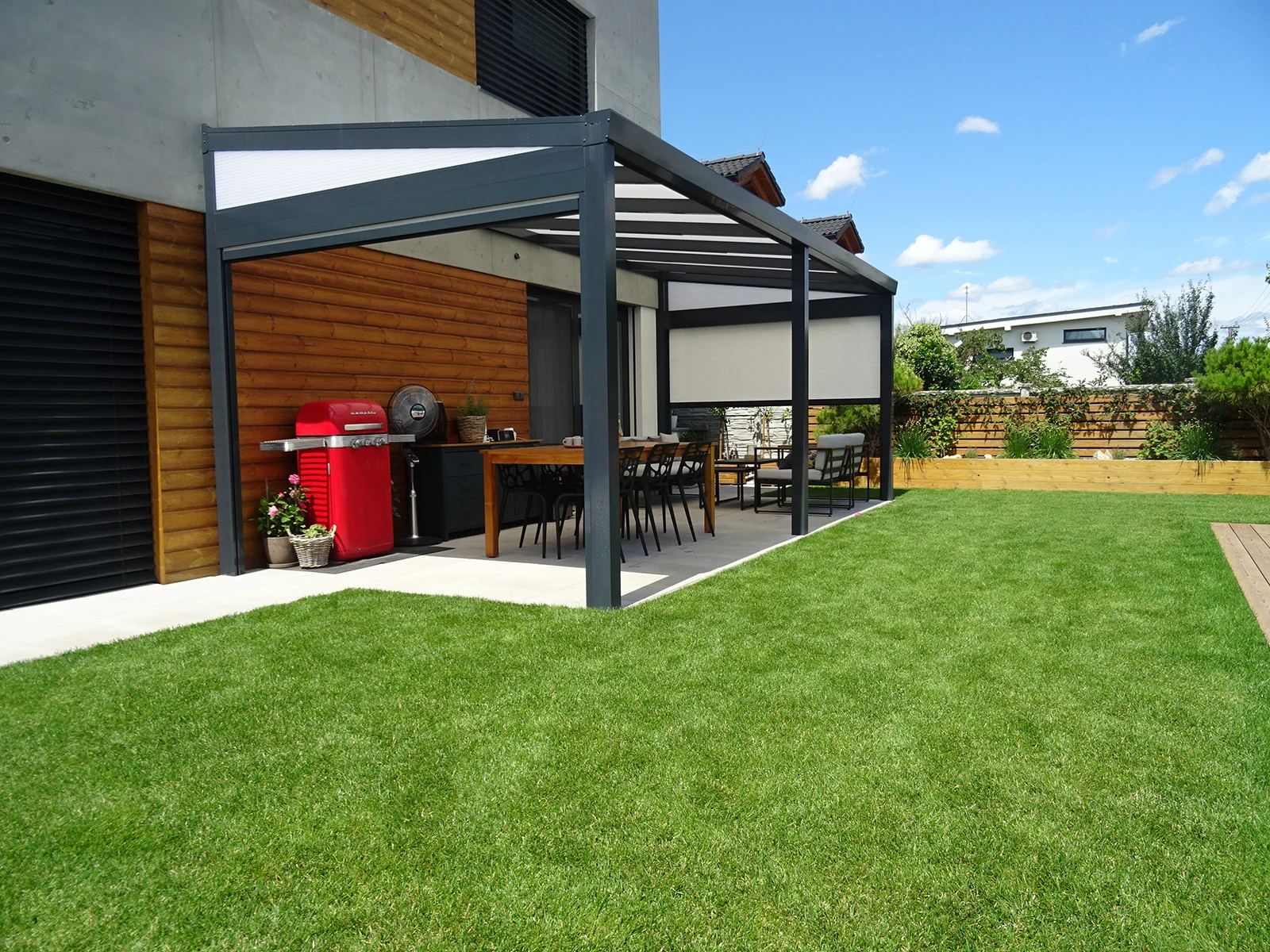 Economic aluminium pergola