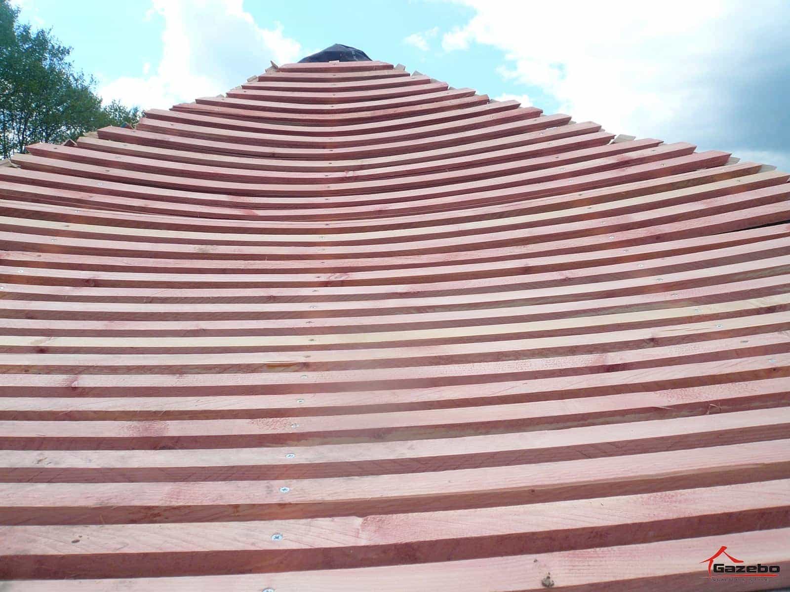 Building the Hinode Japanese gazebo