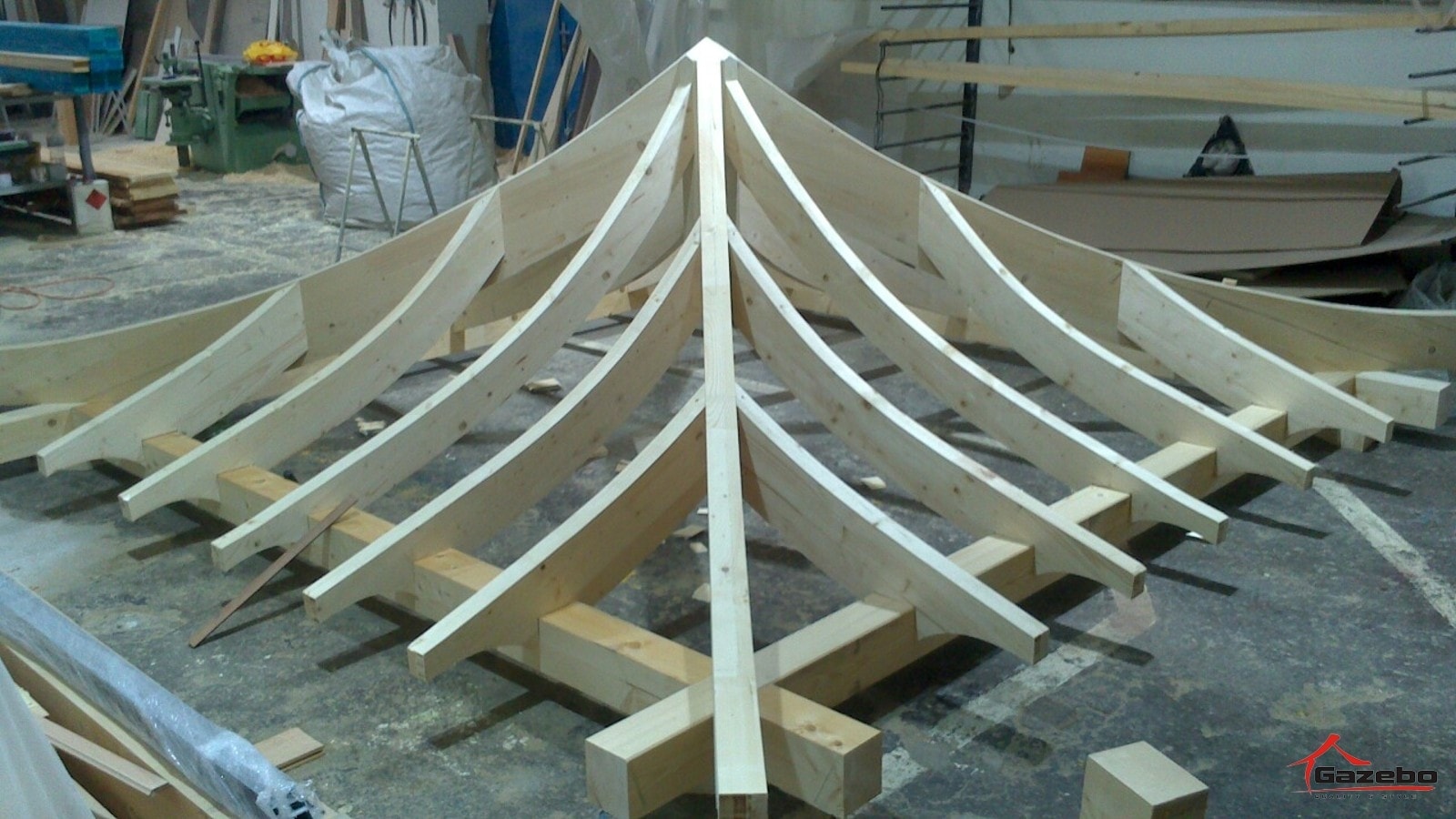 Building the Hinode Japanese gazebo