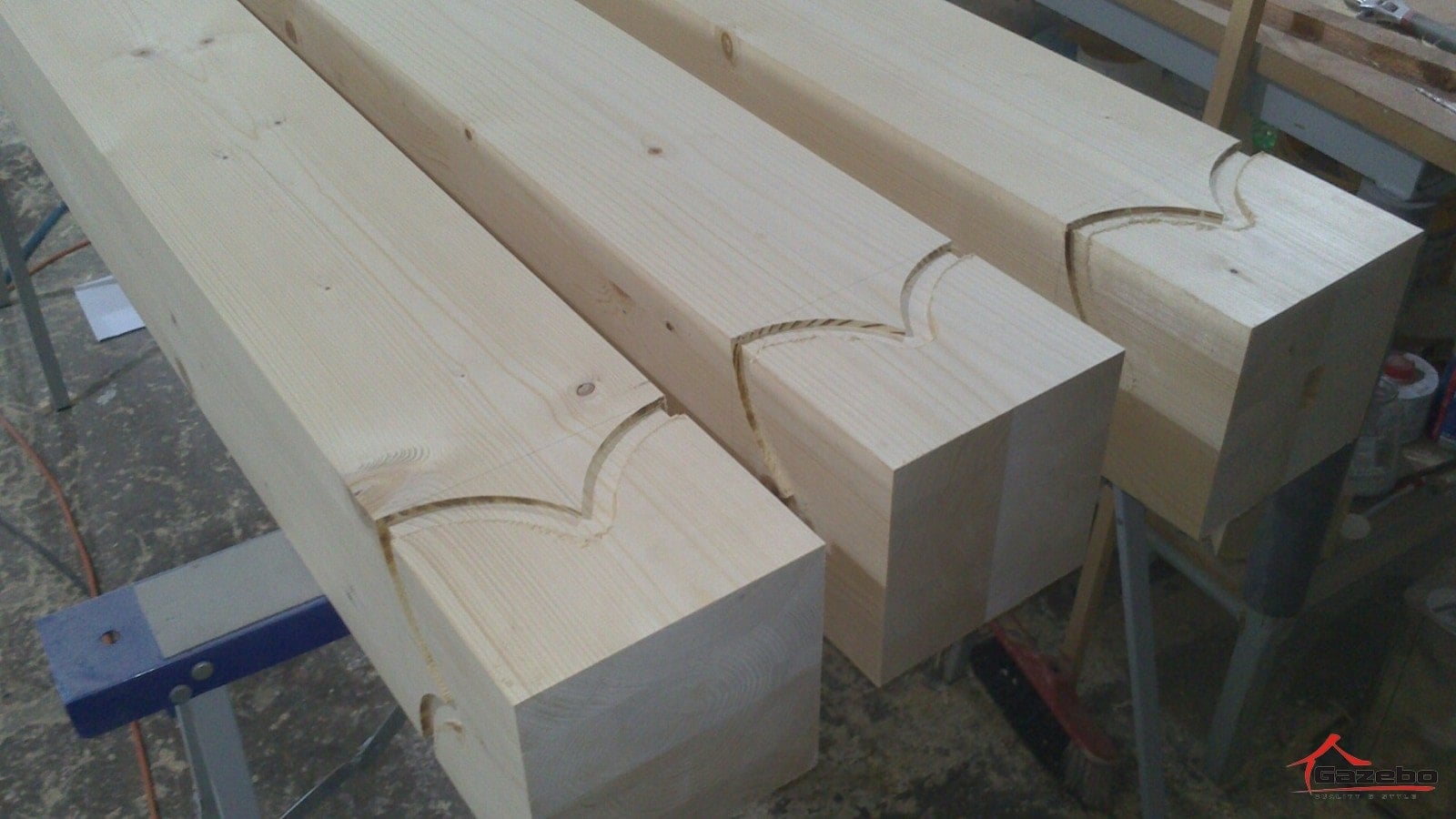 Building the Hinode Japanese gazebo