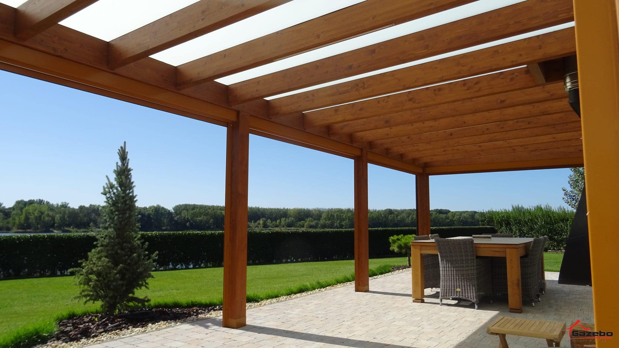 A garden designed with feng shui