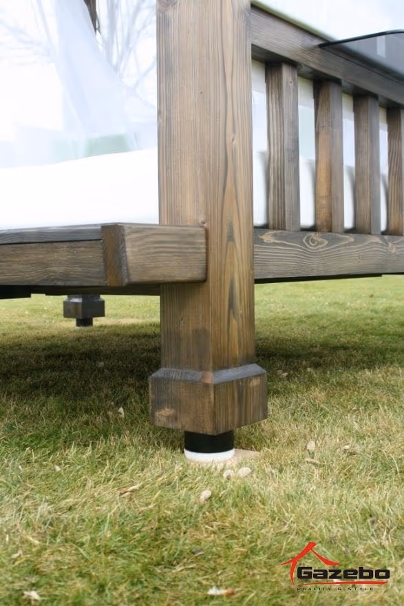 Handmade premium Oasis wooden garden gazebo installed turnkey