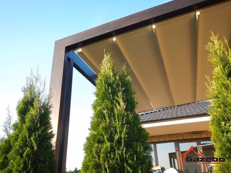 Rio Grande wooden pergola made to measure for a terrace