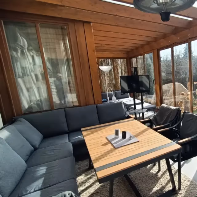 Winter garden built from aluminium systems