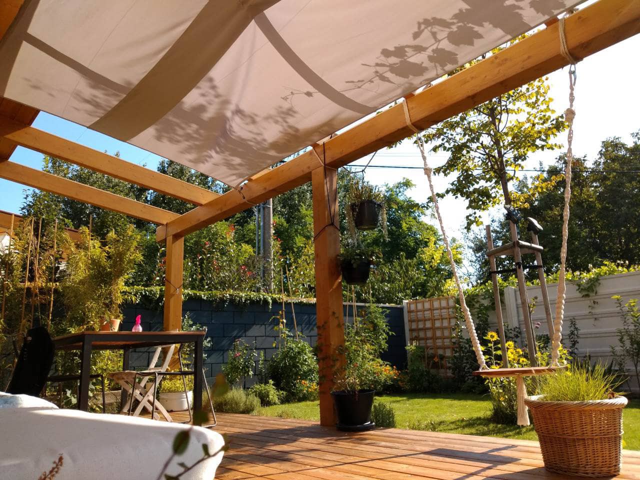 drevena pergola