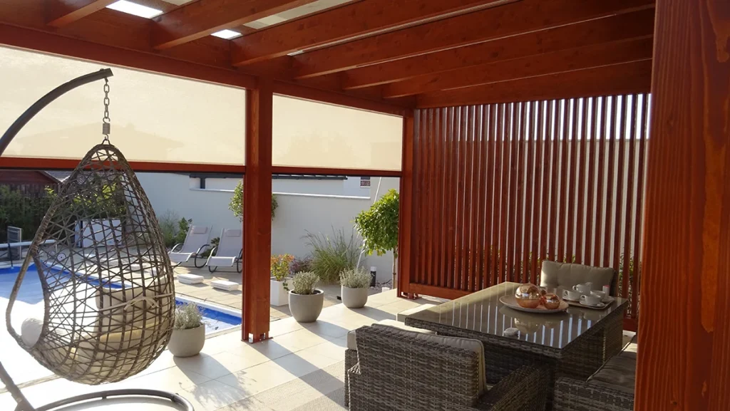 drevena pergola milano